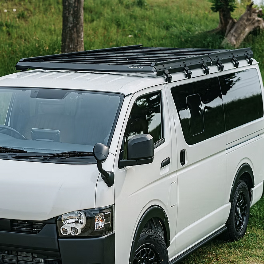 ハイエース 標準ボディー用 RUGGED ARMOR アイアンルーフキャリア(前後