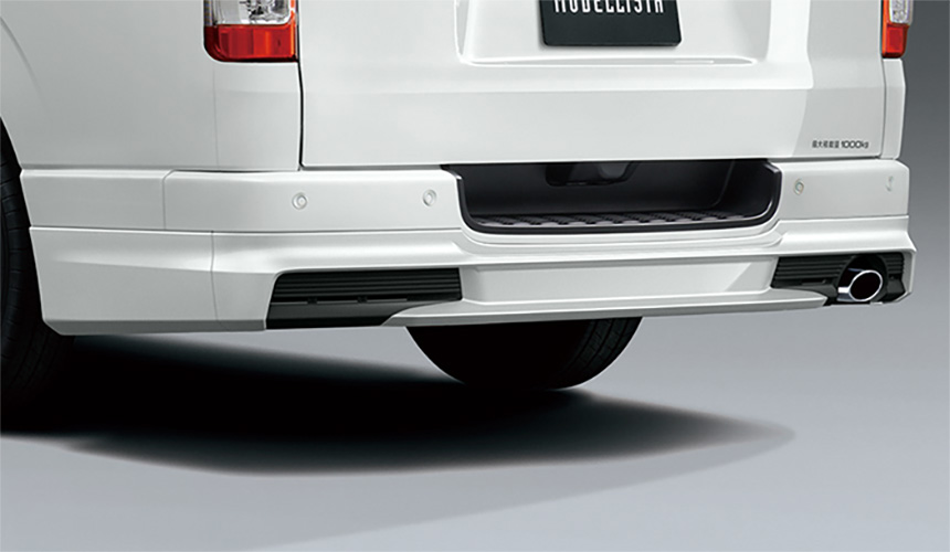 ハイエース モデリスタ リアスカート Ver1 リア下部アップ