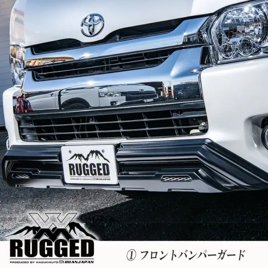 ハイエース RUGGED XX フロントバンパーガード