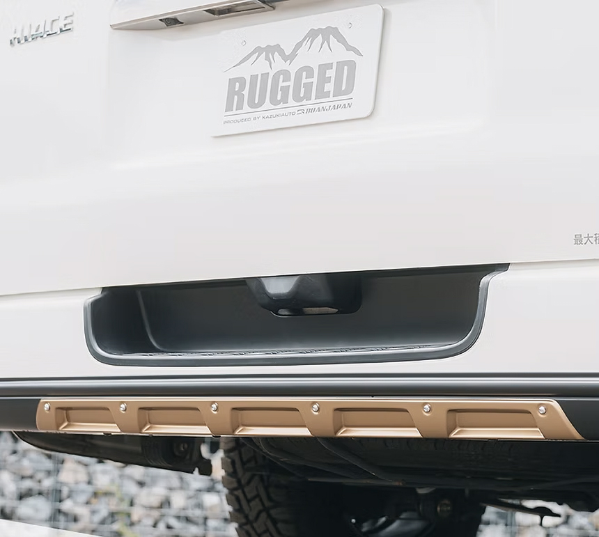 ハイエース 標準ボディ用 RUGGED X リアバンパーディフェンダー