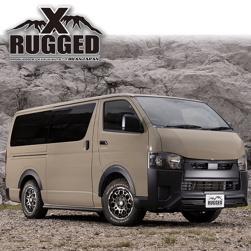 ハイエース RUGGED X サイドシルガードを販売。 カスタムパーツ専門店