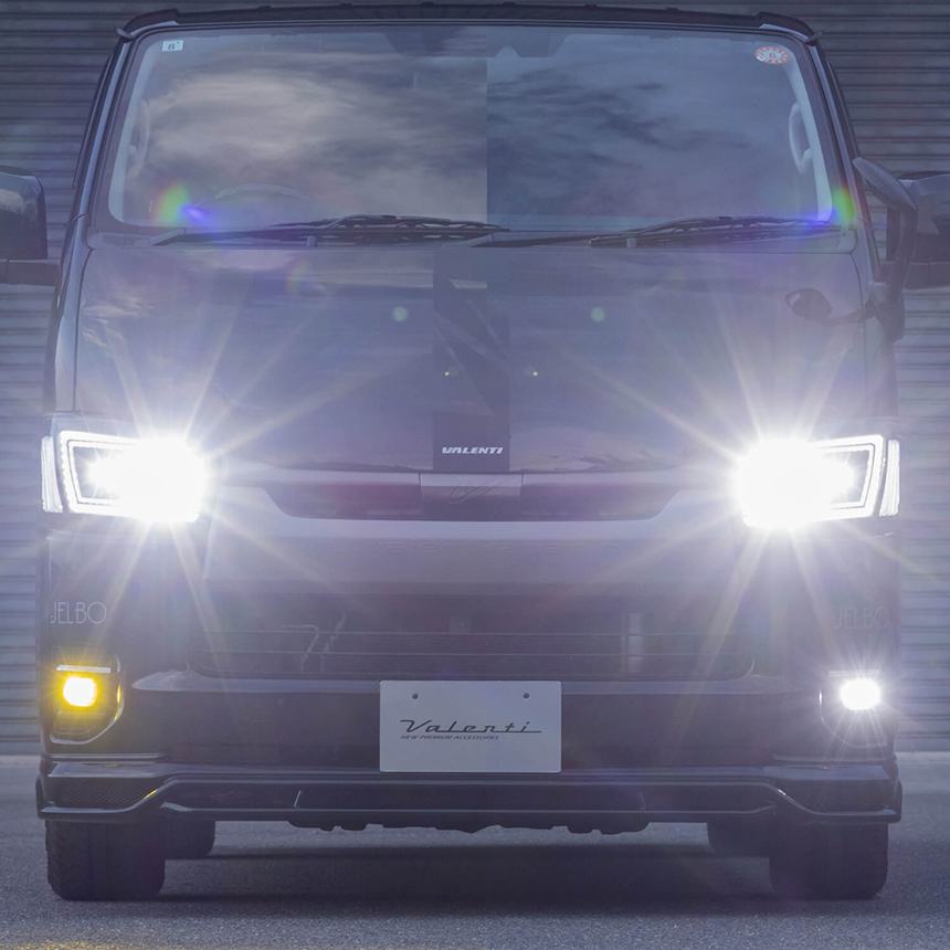 ハイエース 7型～純正LEDフォグランプ用 ヴァレンティ エクスチェンジLEDフォグランプバルブ(2カラー)