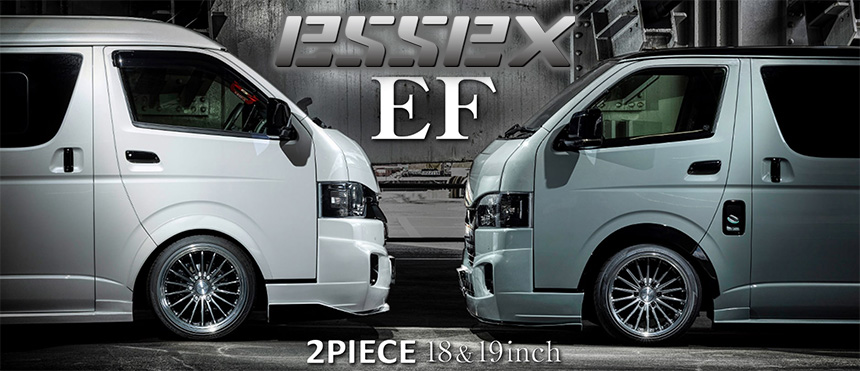 ハイエース ESSEX EF 18インチホイール(2ピース)&タイヤセット