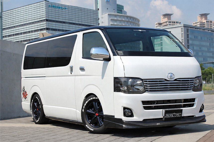 ハイエース ZLA FATBOY Black ホイール＆タイヤセット