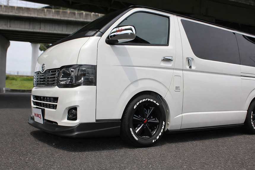 ハイエース ZLA FATBOY Black ホイール&タイヤセット