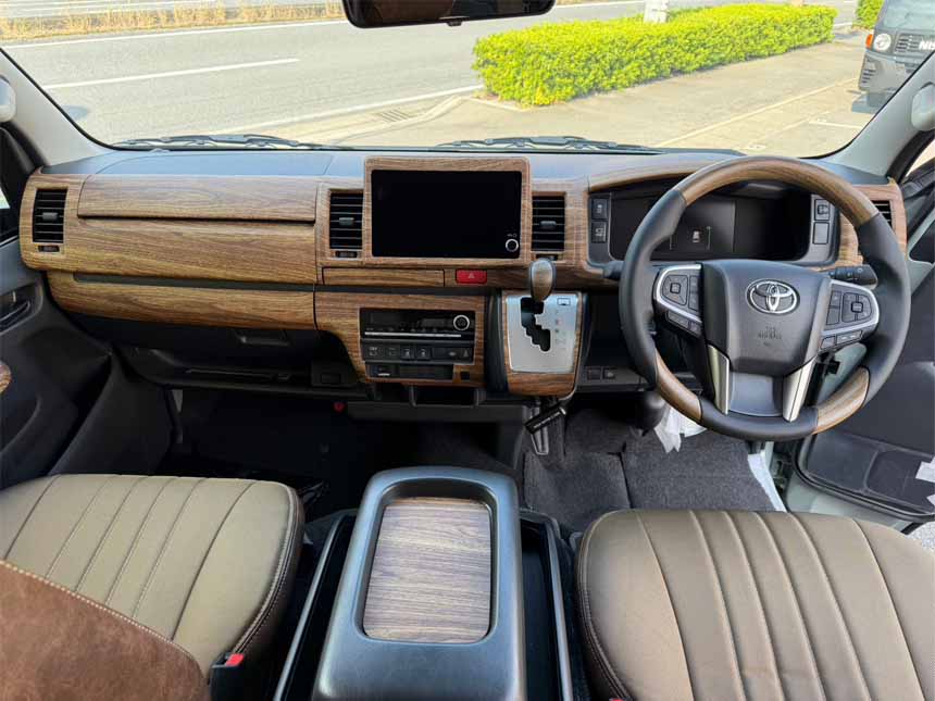 ハイエース 9型モデル専用 MONOBOX ウッド インテリアパネル 15ピース