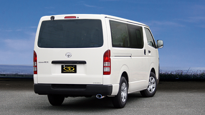 ハイエース GANADOR “ECO10”(ガナドール エコテン) パフォーマンスマフラー(2WD 2.0Lガソリン車用)